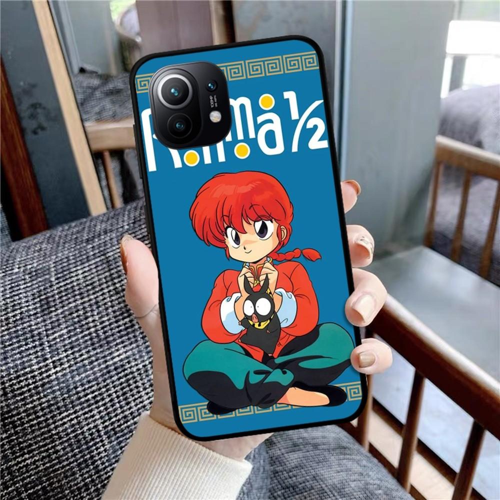Cartoon Ranma ½ Phone Case For Xiaomi Mi 5X 8 9 10 11 12 Lite Pro 10T PocoX3pro PocoM3 Note 10 Pro Lite