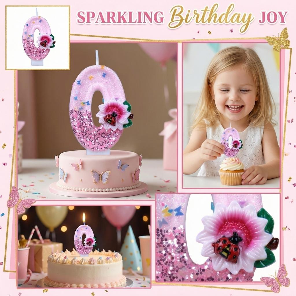 Fashion Cartoon Creative Birthday Candles Party Digital Candles