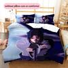 Uchiha Sasuke Anime Bedding Set, Classic Ninja Theme Bedroom Decoration, Collector Home Gift.chl