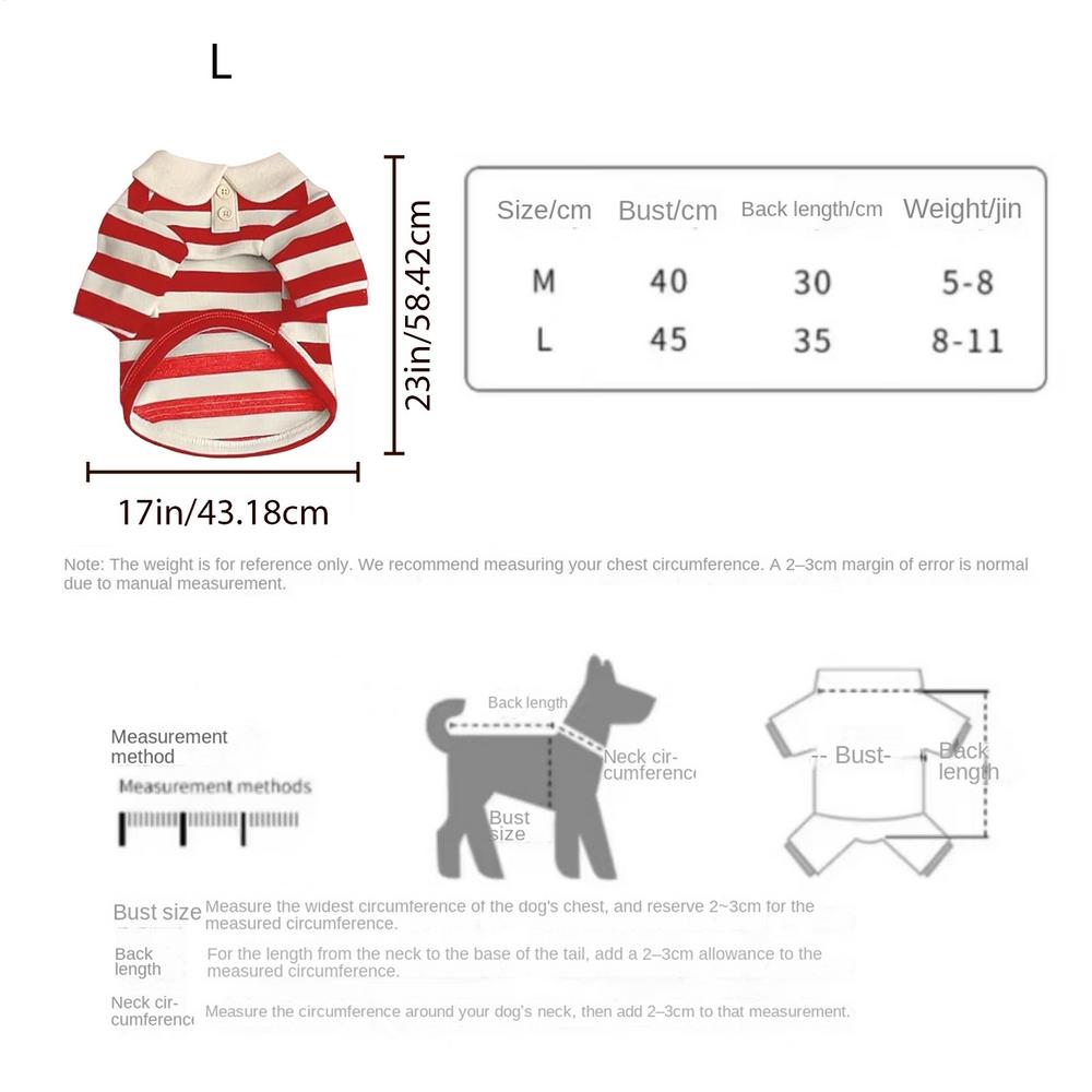 Small Dog Shirts Casual Striped Outfits With Collar Breathable Dog Clothes For Photography Birthday Holiday Party Outdoor Travel