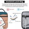 Bubu Dudu Cartoon Panda Bears Insulated Lunch Bag for Women Children Leakproof Food Boxes Thermal Lunch Box Tote