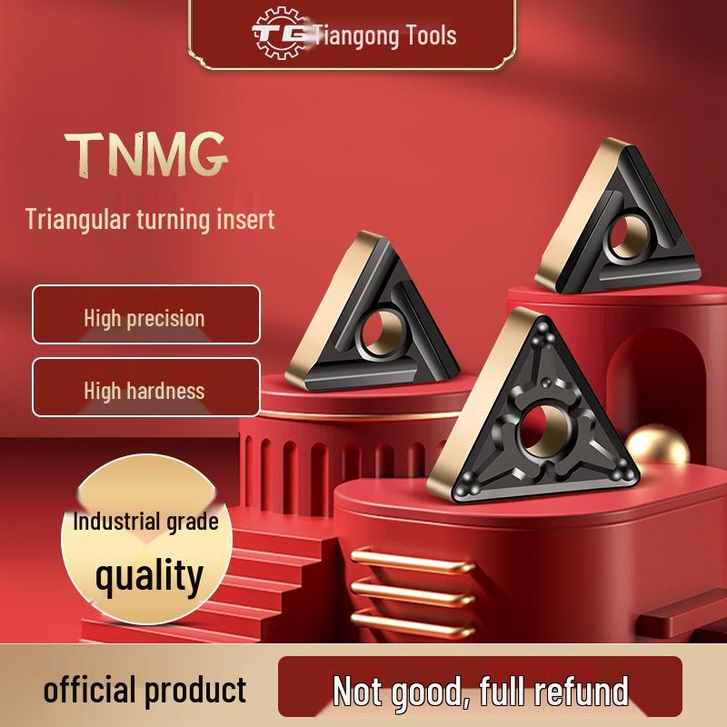 Tiangong TNMG160408 CNC Milling and Turning Blade - Triangular Carbide for Stainless Steel