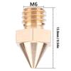 3D-Drucker Messingdüse Ersatz für für Raise3D N Pro2 Pro3 E2 Serie 0,4MM Messing Genauigkeit Hot-End-Düse