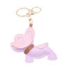 Adorable French Bulldog Leather Keychain Lovely Accessory Gift for Animal Lovers Present Fashion Accessory