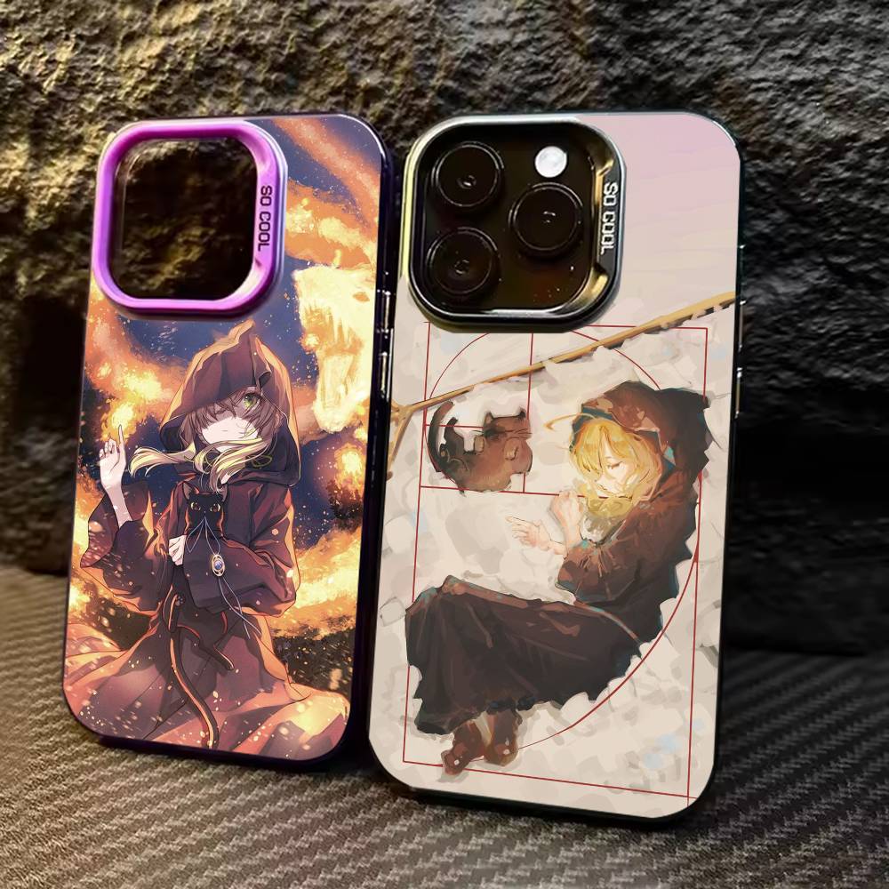 s-Silent Witch M-Monica Phone Case For iPhone 17,16,15,14,13,12,11,Pro Max,Plus Candy Silver Cover