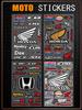 FOR RACING Waterproof Reflective Scratch Cover Sticker Universal Decor Decal For Car Motorcycle Helmet Refrigerator