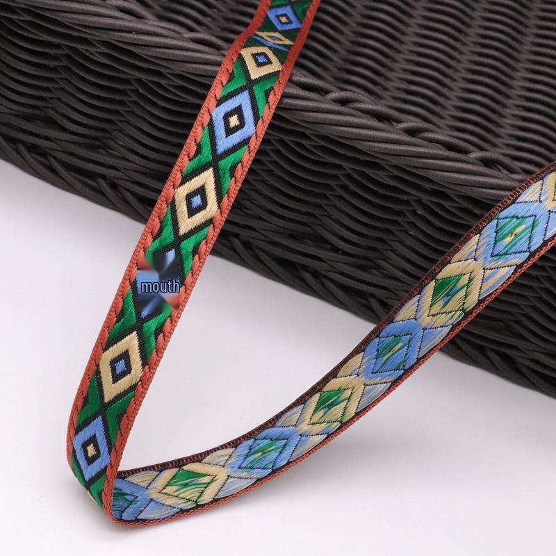 Ethnic Lace Woven Ribbon: Chinese Embroidery Jacquard for DIY Clothing & Home Textiles