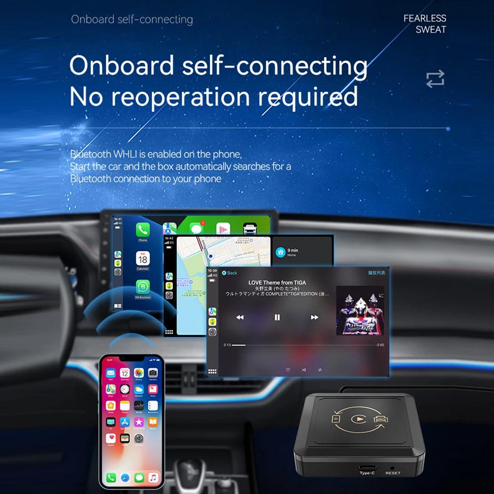 2in1 CarPlay & Android Auto Wireless Adapter Plug and Play Car Ai Box Car Wired To Wireless Dongle for VW Hyundai Toyota Honda