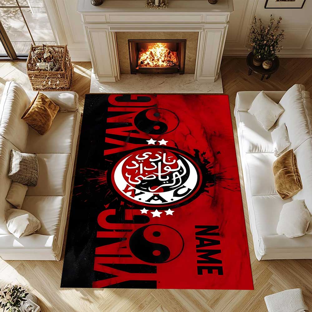 Wydad Athletic Club Customize your name rug, office chair cushion, home bedroom living room gift.