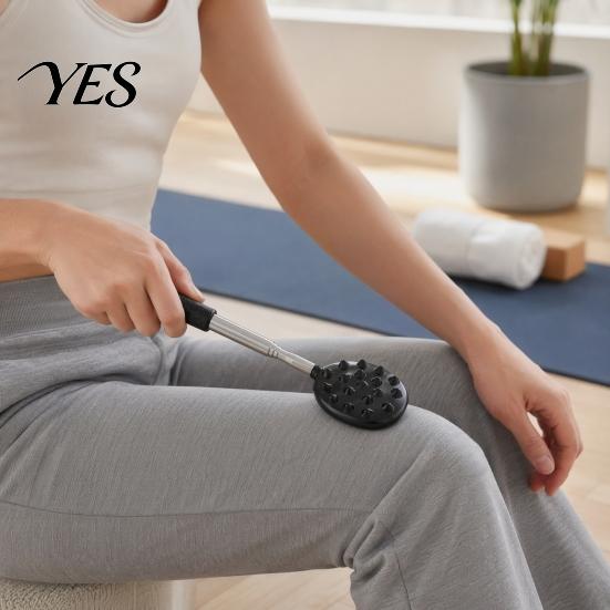 Meridian Massage Stick Back Scratcher And Massager, Extendable Massager Tool, Telescoping Dual-purpose Scratch Device Scratcher, Anti-Slip Handle for
