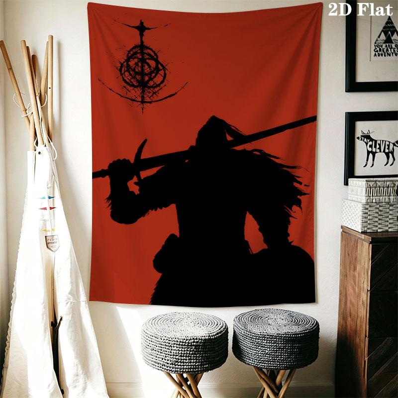 Elden Ring Ash Wall Hanging Printed Fabric Blanket Decorative Tapestries for Bedroom Living Room Home Decor