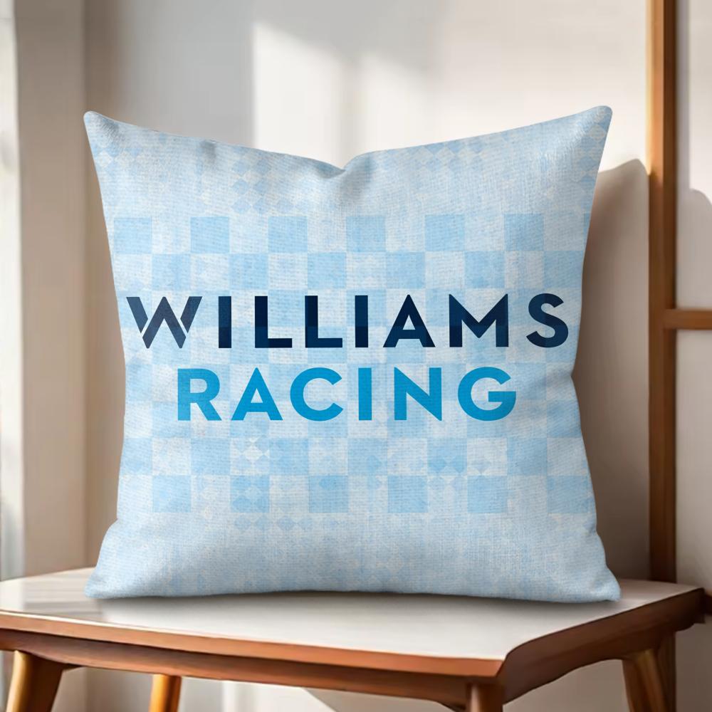 WWilliams Racing Cushion Cover Natural Linen Organic Fabric DoubleSided Printing Couch Pillow Covers Home Decor