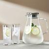 2600ml Glass Water Pitcher High Borosilicate Large Capacity Glass Cold Water Kettle Heat Resisttant with Lid Glass Tea Pot