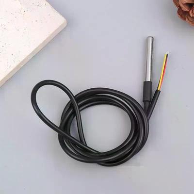 Sonde de Capteur de Température DS18B20 Encapsulée Inoxydable Étanche - Câble de 1m pour Systèmes Compatibles Arduino