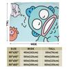 Hangyodons Plush Blanket Boy Girl Cute Green Fish Flannel Throw Blanket For Home Decor Warm Soft Customized Quality Bedspread