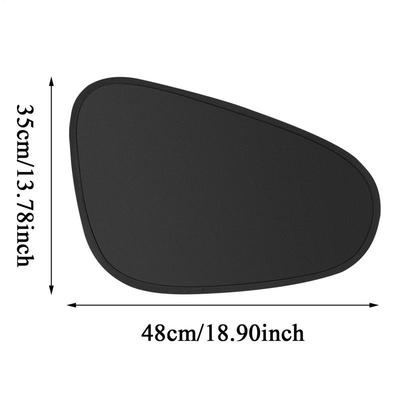 Pare-soleil de voiture Fenêtre Auto-adhésif Protection Solaire Isolation Thermique Bouclier Intérieur Adsorption Électrostatique Rideau Latéral Protection Solaire