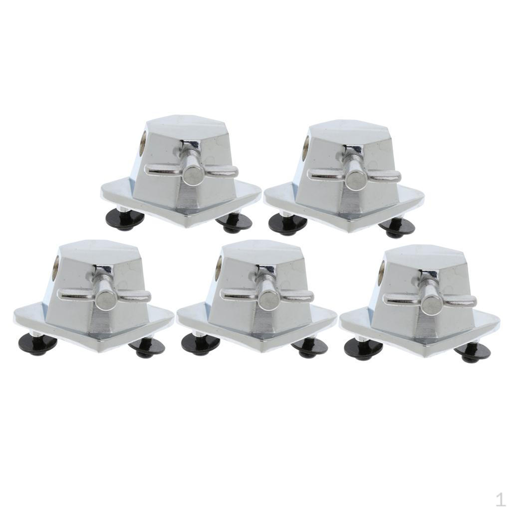 

5 шт. хромированный напольный кронштейн для крепления на ногу Тома, комплект барабанов, запасная часть, доступ