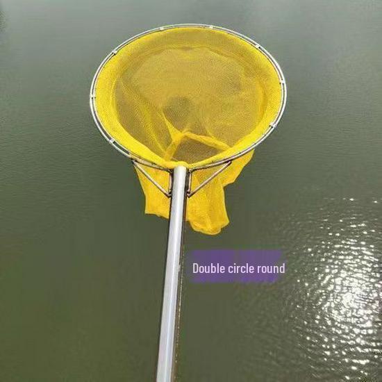 Stainless Steel Small Mesh Fishing Net Set: Includes Dip Net, Shrimp Net, Fry Net, Waterweed Net, and Bag.