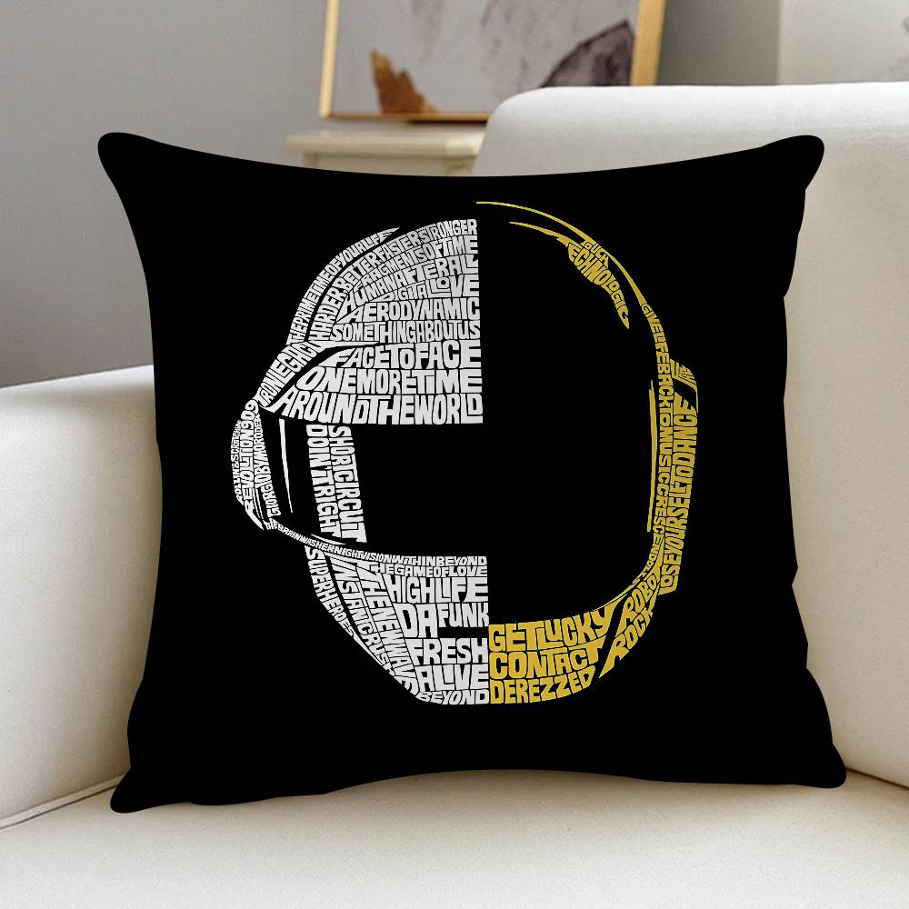 

DAFT PUNK Наволочка Подушка Чехол для подушки Гостиная Диван Домашний декор На заказ 16x16Inch