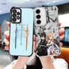 Sword Art Online Anime Plating Phone Case For Samsung A17 A07 A37 A57 A16 A56 A15 A55 A14 A54 A13 A53 A26 A36 A25 A35 A24 A34 A2