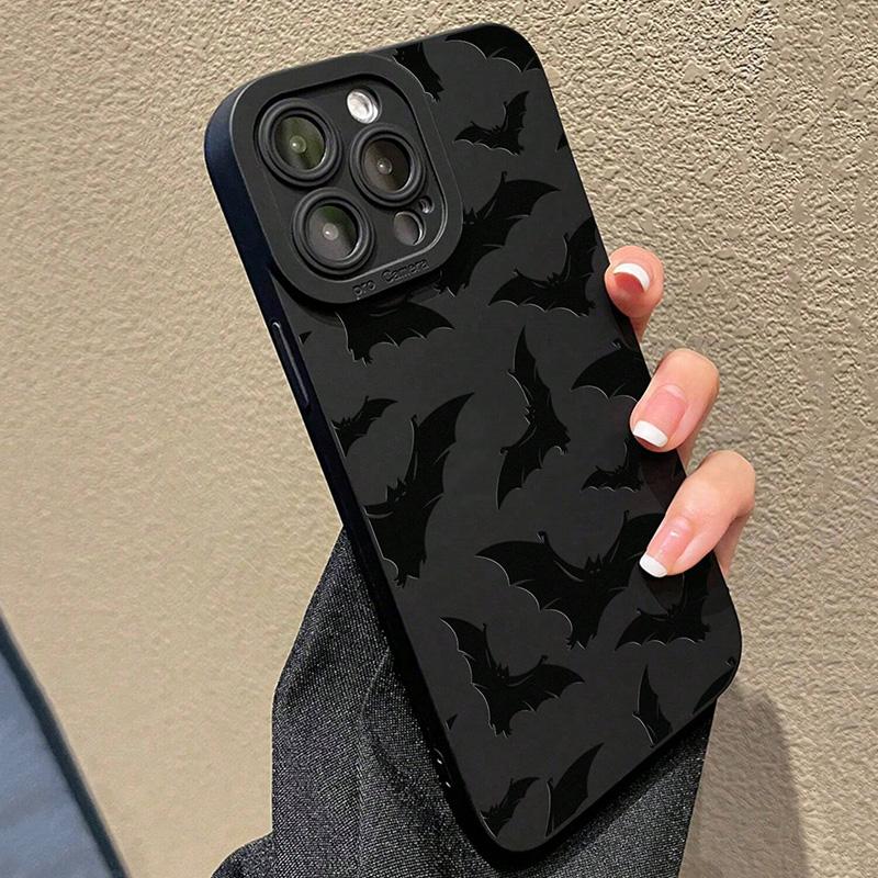 With Bat Print Silicone Phone Case For Samsung Galaxy S26 A56 A55 A54 A53 A36 A35 A34 5G S25 S24 S23 S22 Ultra Plus S21 FE Cover
