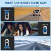 Neue Wifi 3 Kamera Auto Dvr Dash Cam FHD 1080P 3 Kanal Objektiv Dash Kamera Innenraum Dashcam Video Recorder Black Box Super Nachtsicht