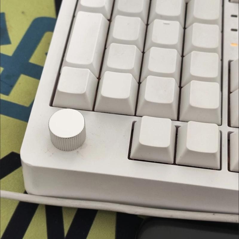 Metal Rotary Knob for D Shaft Half Shaft Mechanical Keyboards Ergonomic Aluminum Construction Tactiled Adjustment