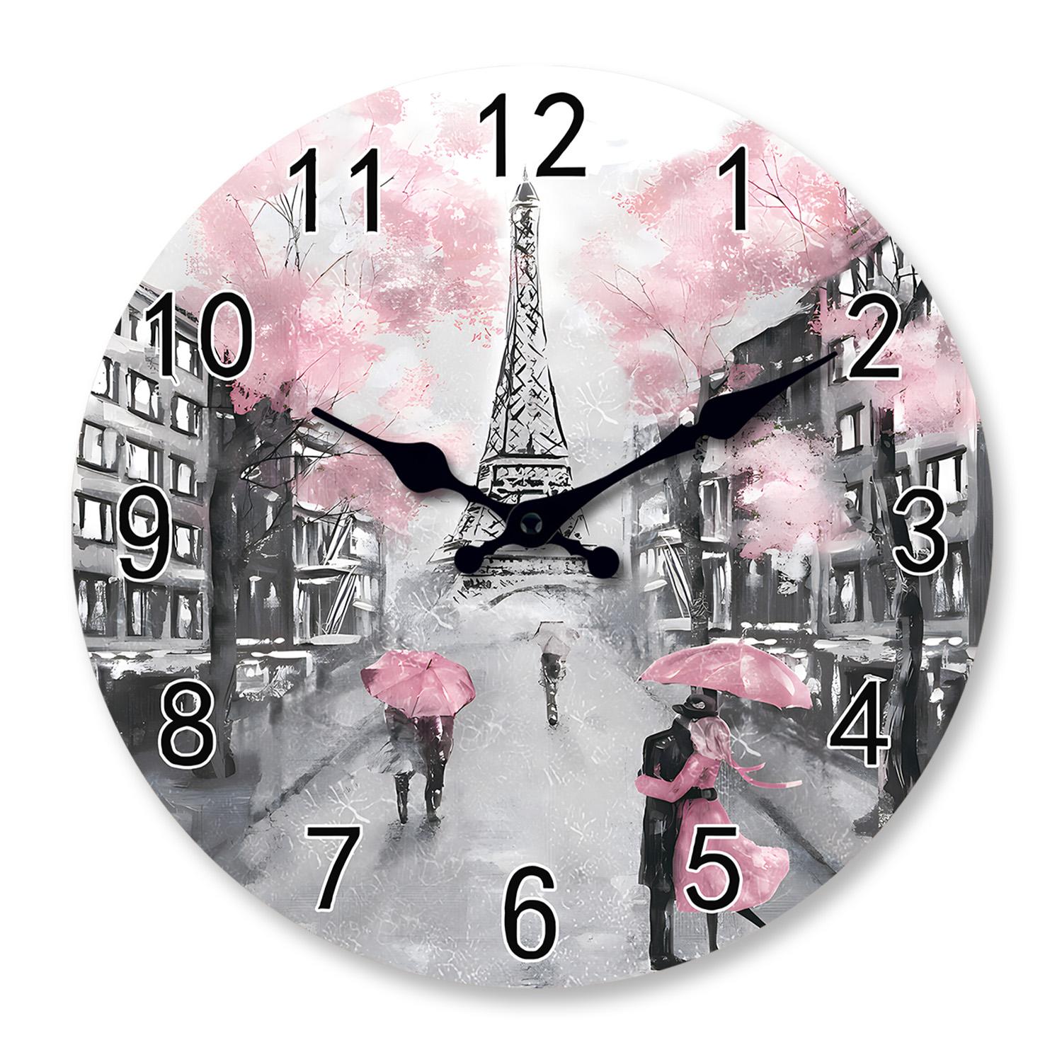 High-Standard-Quality Romantic High-Quality Eiffel High-Quality Tower High-Quality Oil High-Quality Painting High-Quality Pattern High-Quality (as the picture,10Inch)