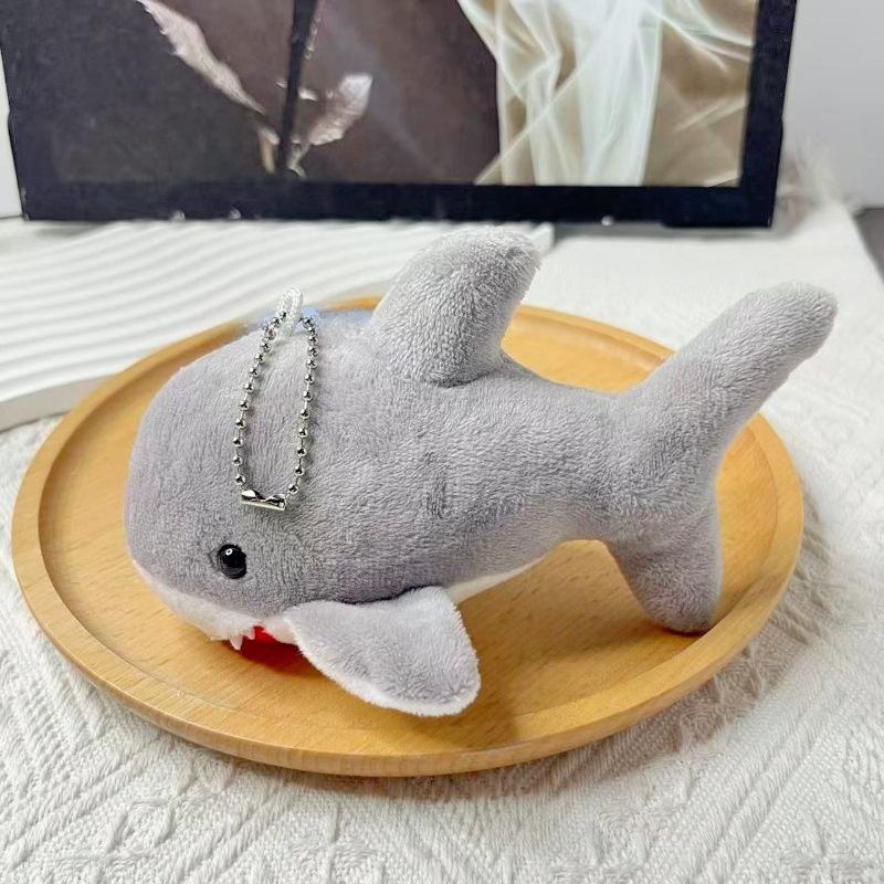 18cm Niedlicher Simulationshai Plüsch Anhänger Spielzeug Weicher Cartoon Wal Stofftier Rucksack Schlüsselanhänger Tasche Anhänger Kinder Geburtstagsgeschenke