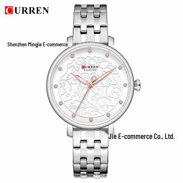 CURREN 9046 Women s Waterproof Steel Band Quartz Watch