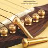 Cheville de chevalet de guitare acoustique Clou de cordes de guitare Laiton Cuivre massif Avec extracteur de cheville de chevalet de guitare