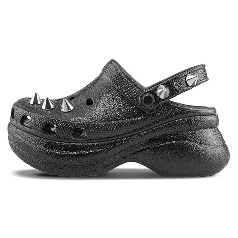 Crocs Classic Clog Slip-resistant and Wear-resistant Outdoor Casual Shoe Black Women's