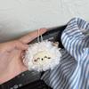 Soft Curly Haired Lamb Pendant Lightweight Sheep Pendant Bag Charm Plush Sheep Keychain  Teen Girl