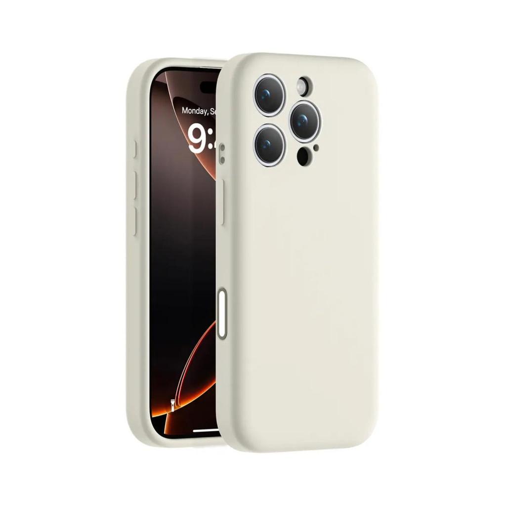 Custodia Magnetica in Silicone a 16 Pulsanti per iPhone 15 Pro Max con Design Lenti a Filo