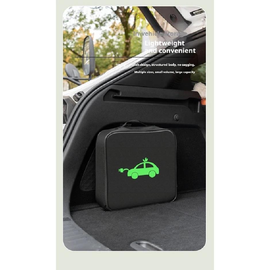 New Energy Vehicle Charging Gun Storage Bag Car Charging Cable Storage Bag Portable Shock Absorber Bag New Energy Charging Bag