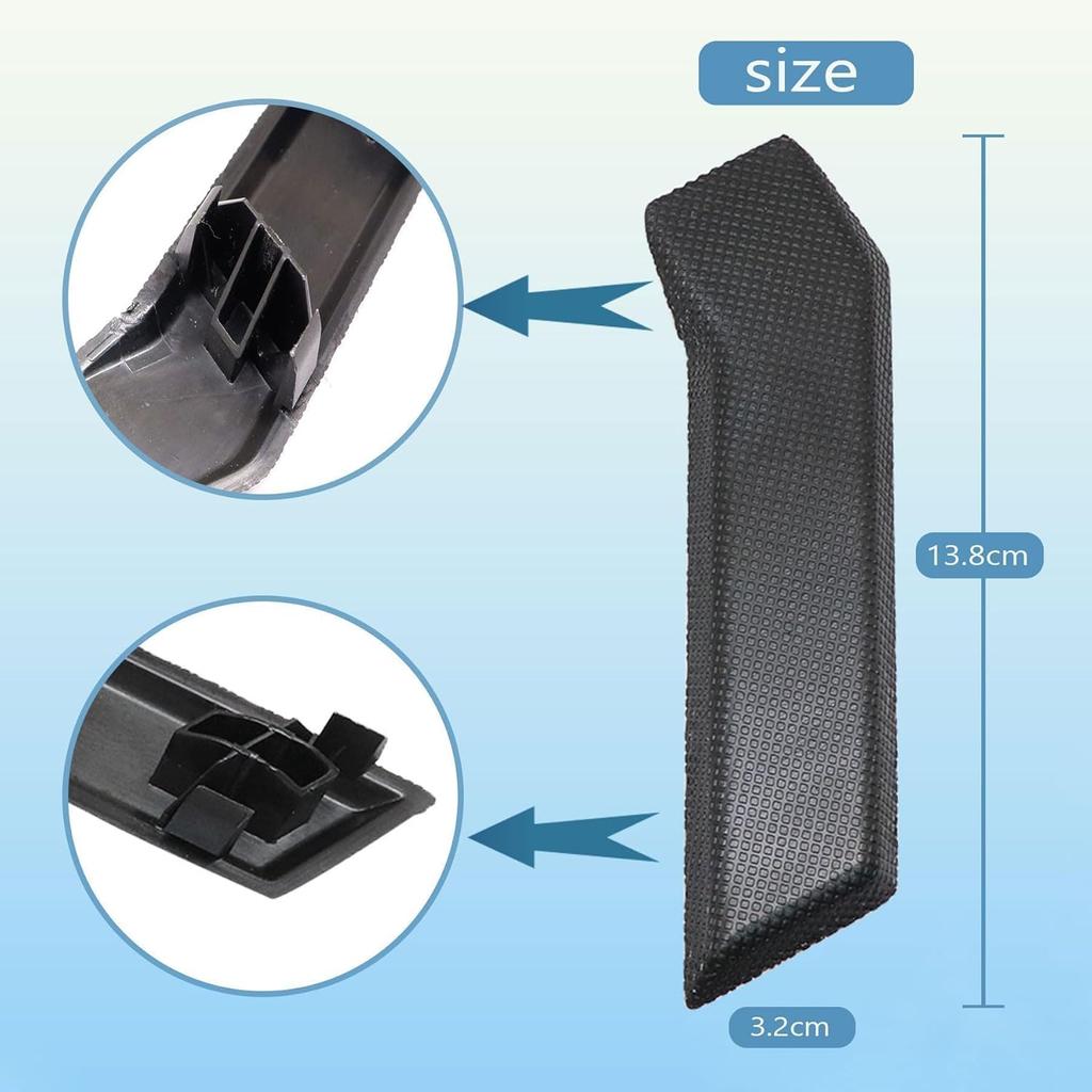 XQSMWF 4Pcs Passenger Side Running Board, Fit for Ford F-150 2015-2022 Replace FL3Z-16490-DA FL3Z16490DA, Right Side Step Pad Grip Cover Step Cap Mat