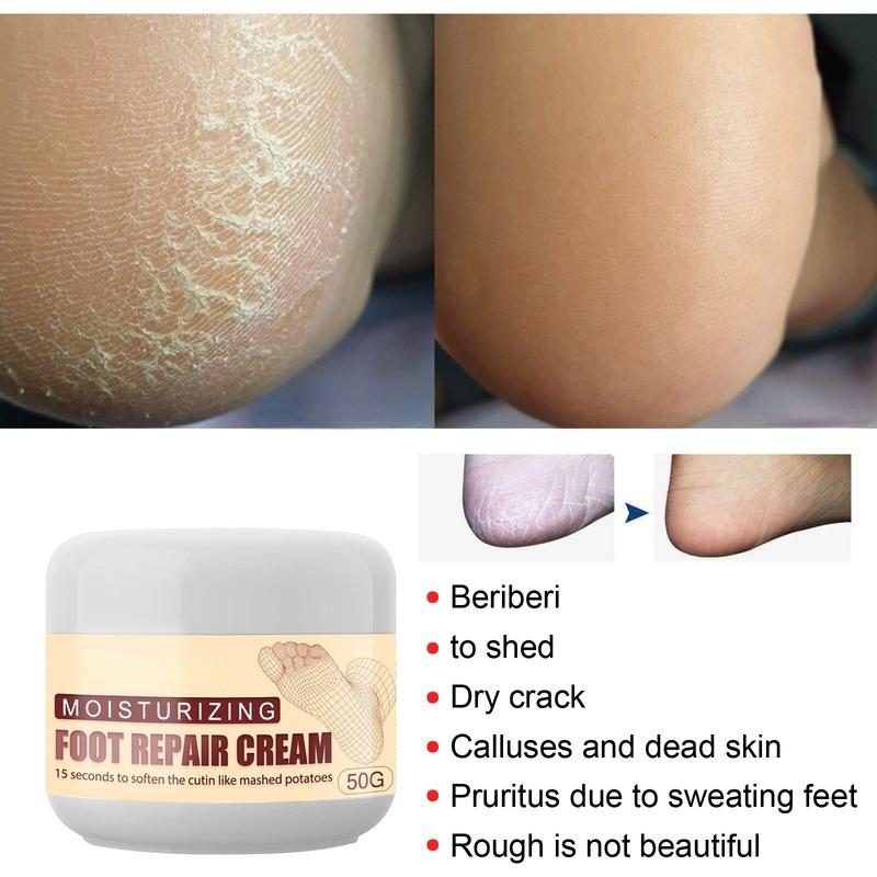 Foot Repair Cream Fuktighetsgivende og reparerende fotpleiekrem med hælpeeling