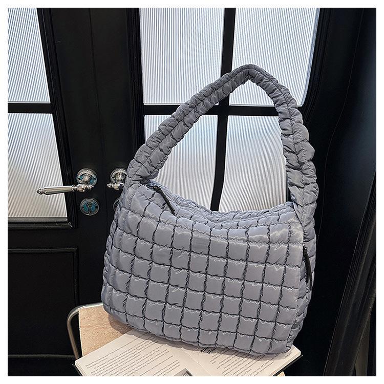 Pleated Cloud Bag 2025: Large Cotton Tote, Korean Style Crossbody & Shoulder Bag