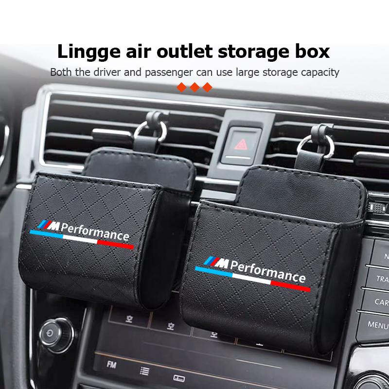 Car Phone Holder Mount Air Vent Hanging Storage Box Accessories For BMW X1 X3 X4 X5 X7 G20 G38 F20 F39 F48 E46 E60 E36 E39