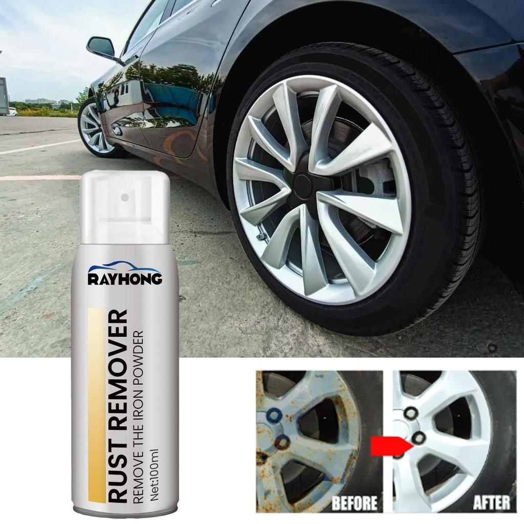Multi-Function Rust Remover & Penetrating Oil - Tire, Rim & Metal Cleaner with Anti-Rust & Lubrication for Loose Screws