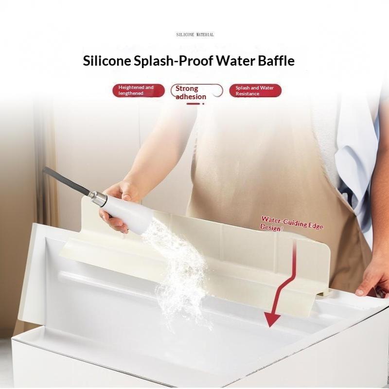 Multiple Purpose Elastomer Water Dam Guard Flexible Seal Ribbon For Kitchen Bathroom Sink Unequipped Required