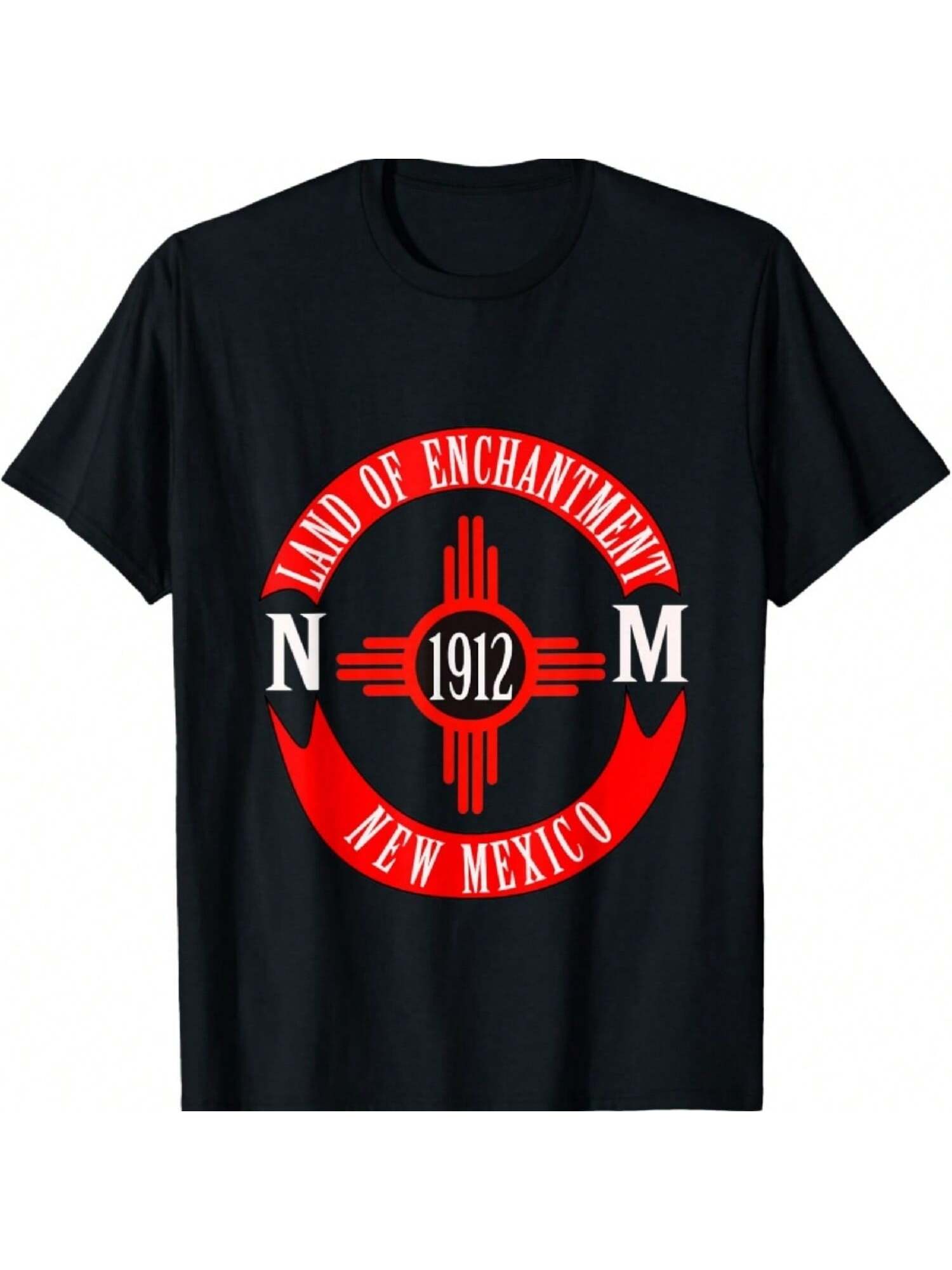 New Mexico The Land Of Enchant unisext 1912 Zia Symbol T-Shirt S разноцветный