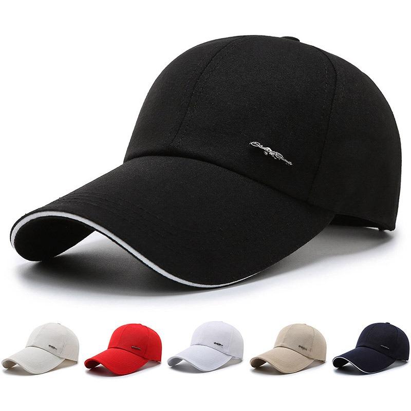Spring and Autumn Hats New Men's and Women's Sunscreen Baseball Caps Outdoor Sports Sun Hats Extended Brim Peaked Caps