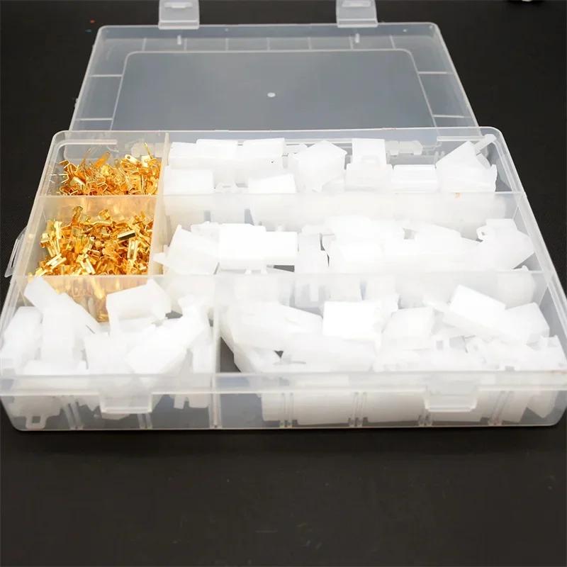 Car Motorcycle 380Pcs Electrical 2 3 4 6 Pin Male Female Terminals Automotive 2.8 Plug Kit Boat Wire Connector Terminal