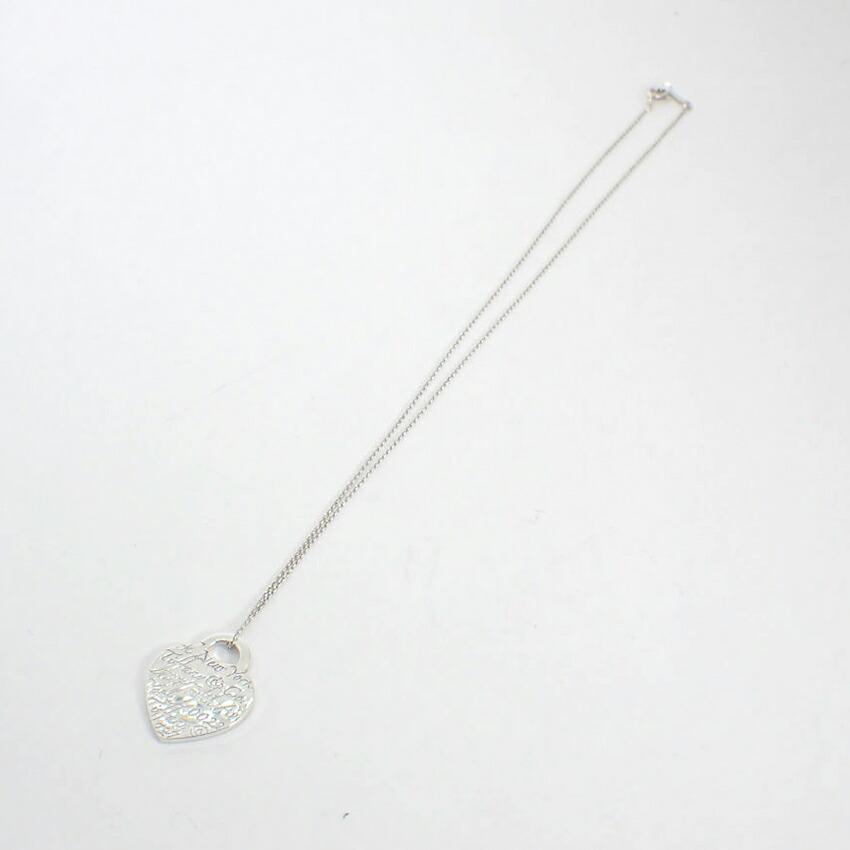 [Pre-owned] TIFFANY/Tiffany 925 Notes Heart Pendant/Necklace/j74-49