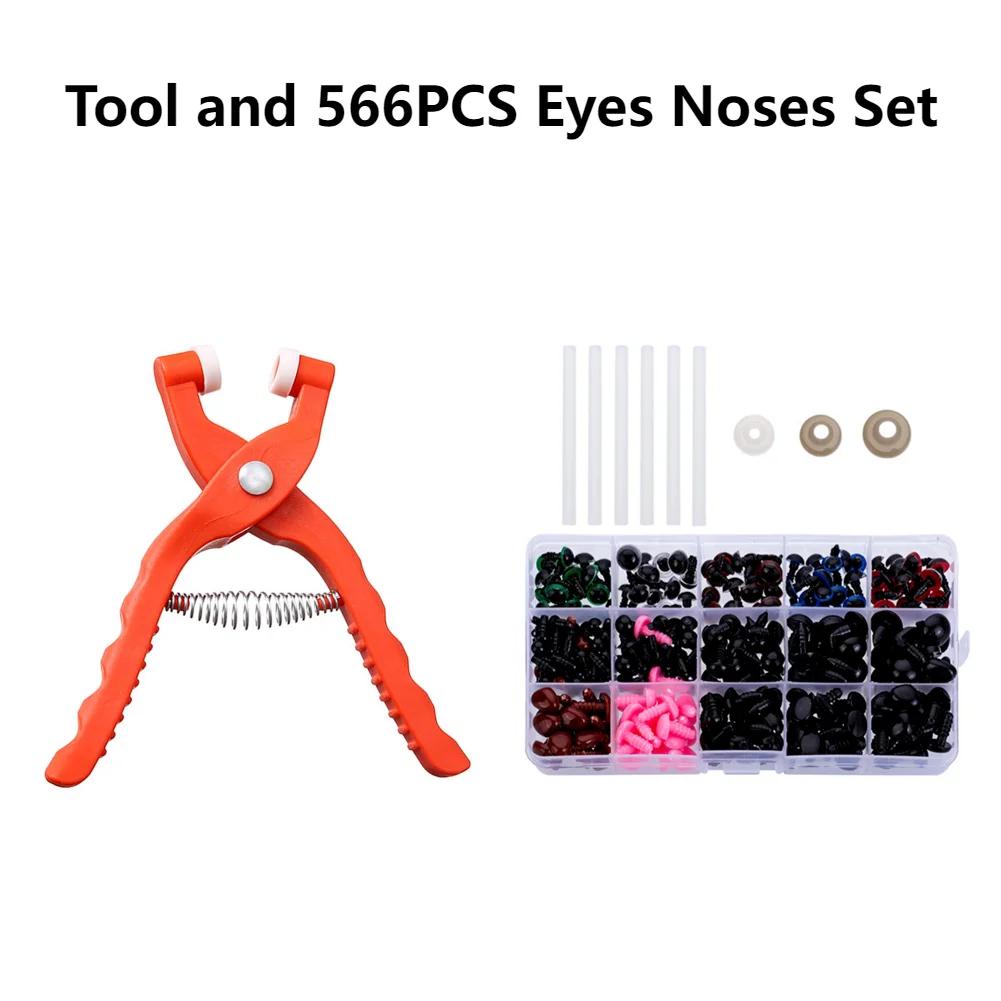 Safety Eye Tool for DIY Stuffed Animal Eyes Animal Eyes Making Supplies Tool Safety Eye Snapper Tool for Crocheting Safety Eyes