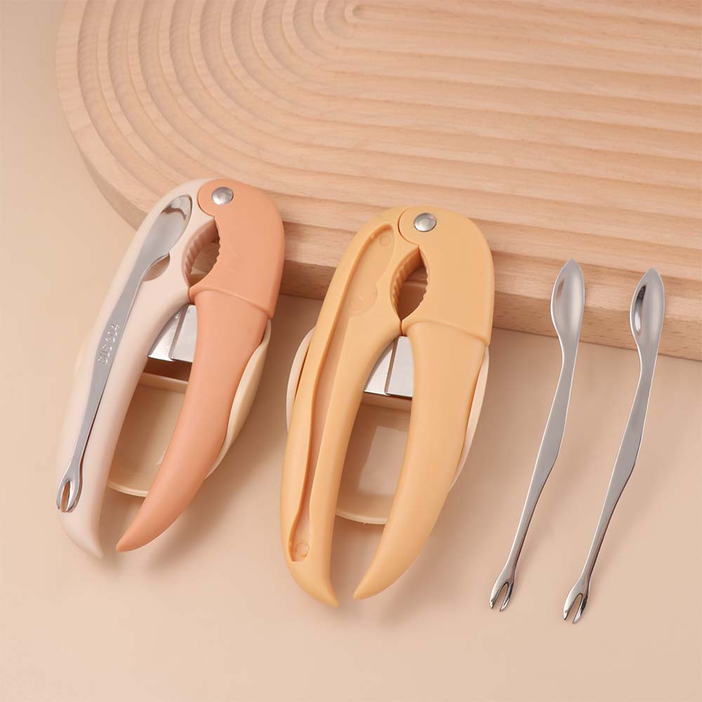 4Pcs/Set Effort-saving Crab Sheller Stainless Steel Lobster Claws Picking Fork Set  Dinner