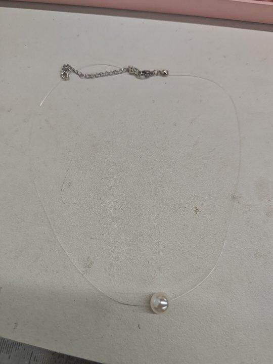 Titanium Steel Pearl Pendant Necklace Simple High-end Sense Versatile Collarbone Chain Fashion Niche Temperament Jewelry