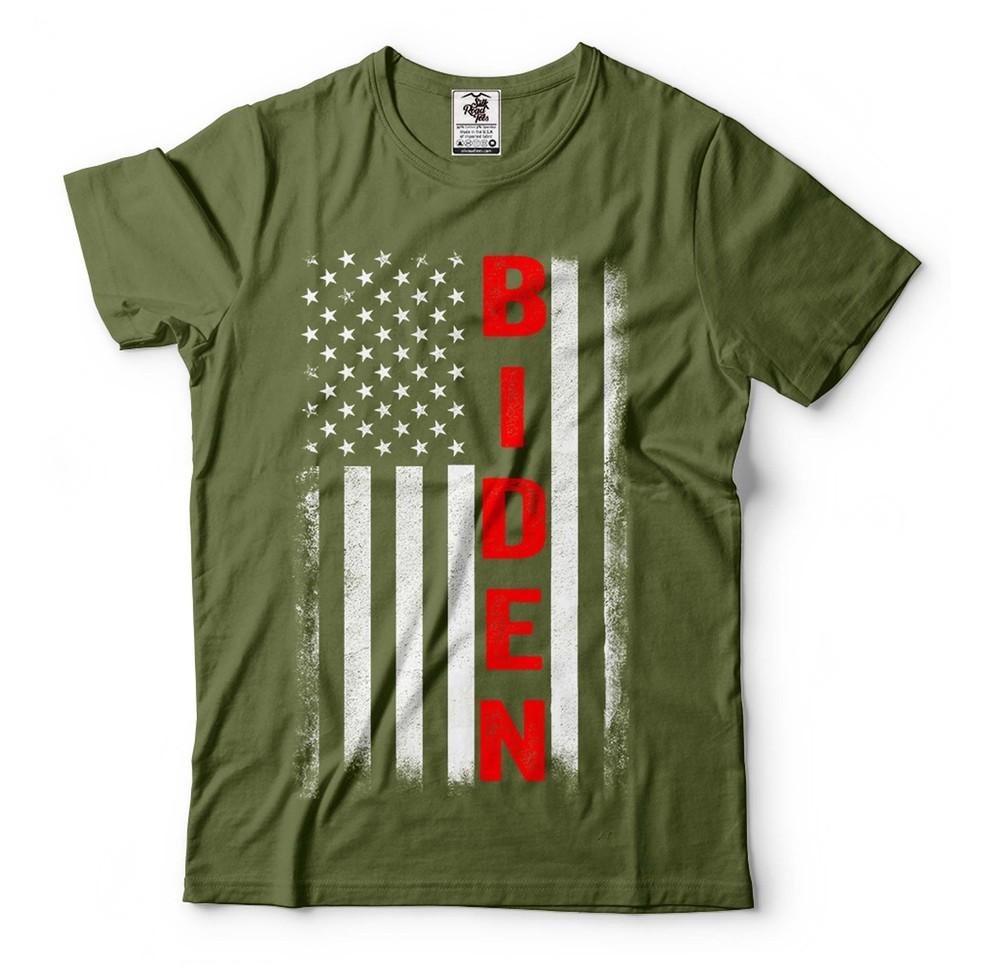 Biden Flag Shirt Biden Patriotic USA Flag Shirt Pro Biden Tees Biden Lover Gift Unisex T-Shirt XXXXL