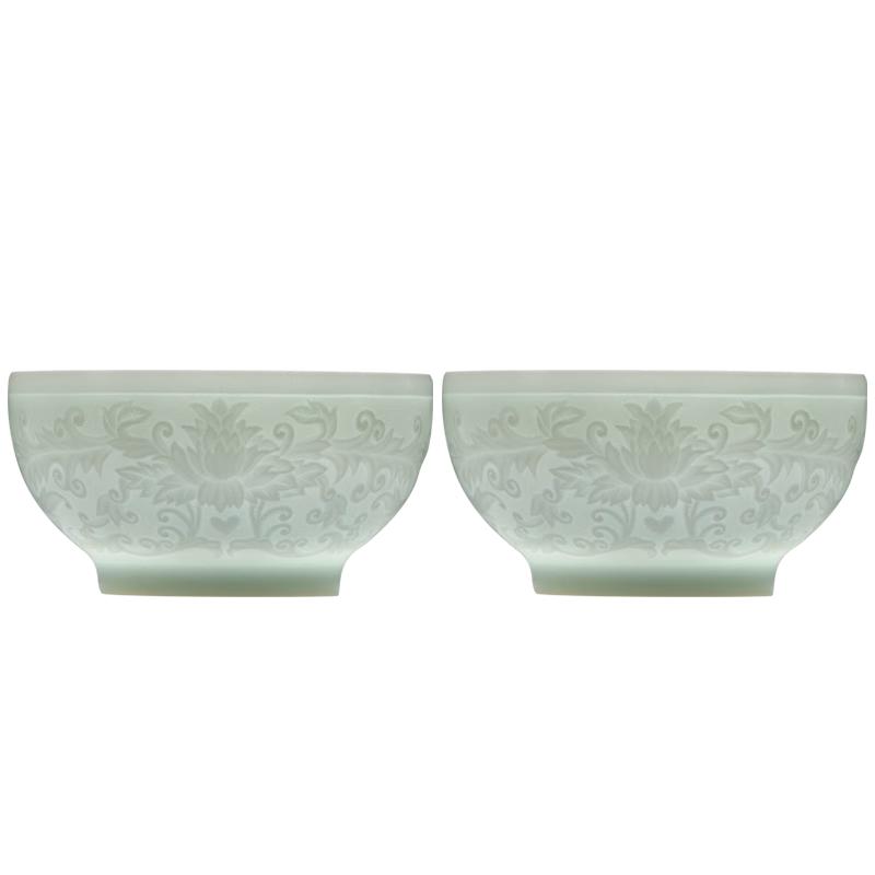 

Jingdezhen Celadon Carved Master Teacup Set